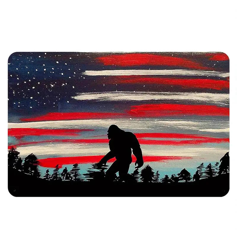 Bigfoot USA Flag Background