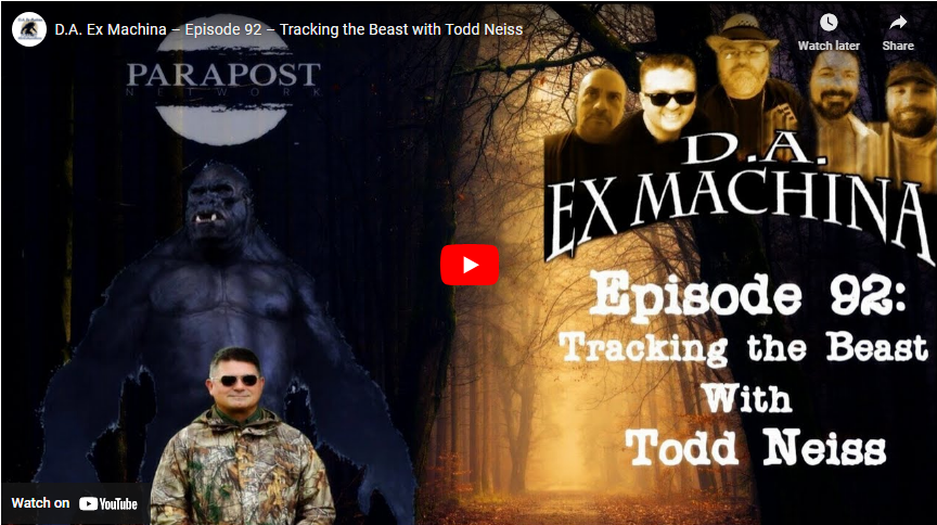 D.A. Ex Machina – Episode 92 – Tracking the Beast with Todd Neiss